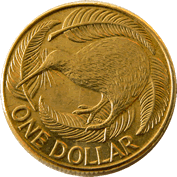New zealand one dollar coine